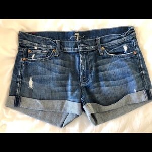 7 For All Mankind Jean Shorts